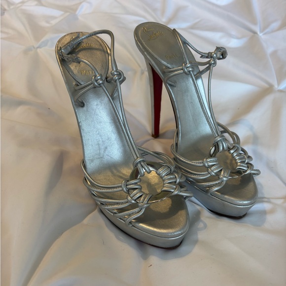 Christian Louboutin Discolilou 140 platform sandal heels Size 37 1/2 - Picture 2 of 6